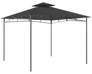 Outsunny Gazebo da Giardino Gazebo da Esterno Doppio Tetto 3x3 m Grigio Scuro | Aosom Italy