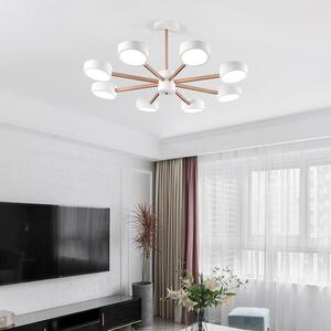 Plafoniera LED 9013D-8-W Bianco con telecomando Colore della luce regolabile Paralume in acrilico A+ Luce LED da soggiorno