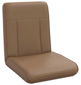 VidaXL Poltrona reclinabile Cappuccino in ecopelle