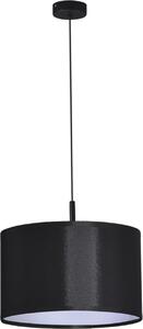 Lampada a sospensione SIMONE nera 1xE27x60W in tessuto, dimensioni: 90x40x40 cm, IP20, Kaja