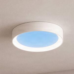 Plafoniera a LED Sky Lucande, dimmerabile, Blu, Soggiorno / Sala da pranzo, Plastica, Moderno, Plafoniera LED