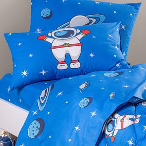 Completo Lenzuola In Cotone Spazio Singolo Caleffi Kids Ragazzo Blu Caleffi