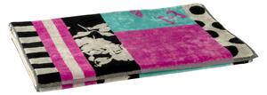 Telo Bagno In Acrilico Dralon Rashdoo 95X150 Carrara Moderno Fuxia Caleffi