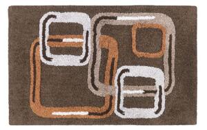 Tappeto D'arredo In Cotone Asako 50x80 Carrara Moderno Brown Caleffi