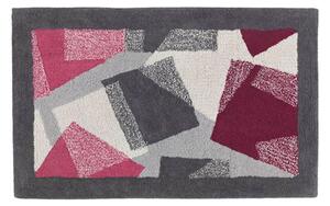 Tappeto D'arredo In Cotone Washington 50x80 Carrara Moderno Bordeaux Caleffi