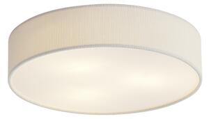 Plafoniera moderna bianca con paralume in velluto 46cm 3 luci - Luz