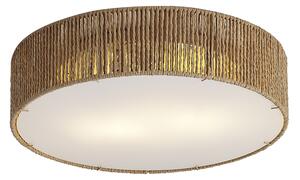 Plafoniera Japandi naturale con paralume 38cm 2 luci - Luz