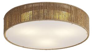 Plafoniera Japandi naturale con paralume 46cm 3 luci - Luz