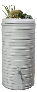 GARANTIA NORDIC 2in1 serbatoio per pioggia 300 litri grigio pietra incl. ciotola per piante
