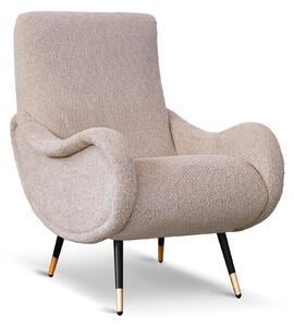 Poltrona Miss Tessuto Bouclé Beige