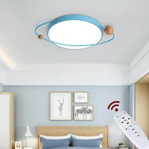 NUOVA XQ-301 Plafoniera a LED blu con telecomando Colore della luce/luminosità regolabile Paralume in acrilico Montatura in metallo laccato blu