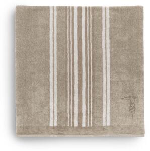 Telo Bagno In Acrilico Dralon Sponge & Stripes 95X150 Trussardi Moderno Sabbia Caleffi