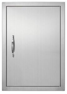 "Porta per cucina esterna in acciaio inox 432x610x46 mm - Porta verticale in acciaio inox per isola barbecue e stazione barbecue"