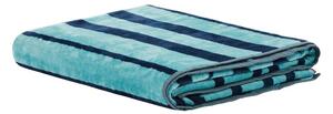Telo Mare In Acrilico Dralon Logo Line 95X180 Trussardi Moderno Blue Caleffi