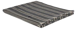 Telo Arredo Copridivano In Plaid Grandecor In Tinto In Filo Regimental 170x240 Trussardi Geometrico Grigio Caleffi
