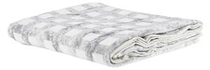 Telo Bagno In Acrilico Dralon Silver Squares 95X150 Carrara Moderno Silver Caleffi