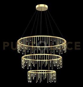 Lampada a sospensione scintilla, ottone, led 64,8w, lumen 5508, 300