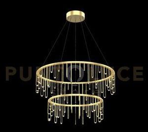 Lampada a sospensione scintilla, ottone, led 36,7w, lumen 3120, 300
