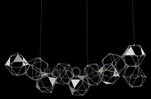Lucciola pro 10 prism sospensione lineare con triangolo in metallo