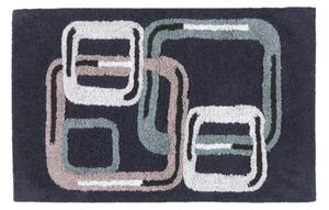 Tappeto D'arredo In Cotone Asako 70X110 Carrara Moderno Blue Caleffi