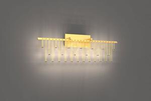 Lampada da parete scintilla, cromo nero, led 9 w, lumen 765 3000k, 