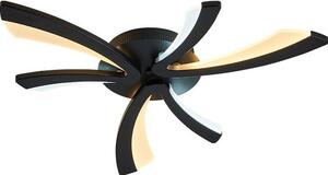 Plafoniera LED XW062-3Black, 60 cm, con telecomando. Colore e intensità della luce regolabili, dimmerabile. Plafoniera LED