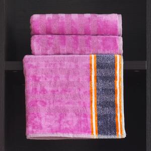 Telo Bagno In Cotone Elodie 95X150 Carrara Moderno Fuxia Caleffi