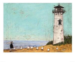 Stampe d'arte Sam Toft - Seven Sisters And A Lighthouse, (50 x 40 cm)