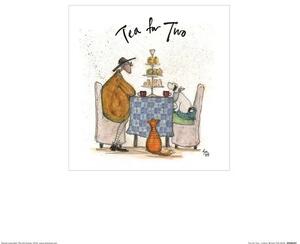 Stampe d'arte Sam Toft - Tea for Two, (30 x 30 cm)