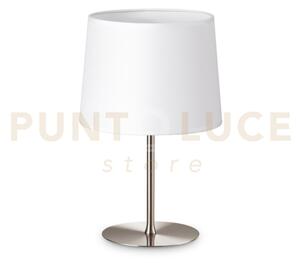 Base per lume in metallo set up piccolo 1 luce attacco e27 nickel