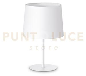Base per lume in metallo set up piccolo 1 luce attacco e27 bianco