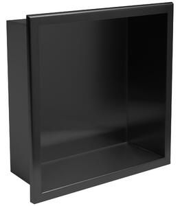 Bathroom shelf 30x30 matte black
