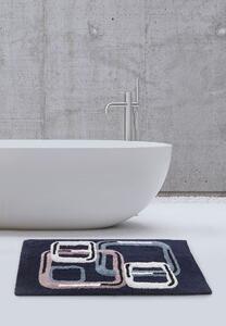 Tappeto D'arredo In Cotone Asako 50x80 Carrara Moderno Blue Caleffi
