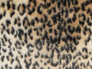 Set di 2 cuscini in acrilico marrone 45 x 45 cm Glam leopardato con zip pelo Soggiorno Camera da letto Beliani
