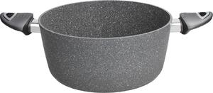 Tognana Pentola a Induzione Casseruola Antiaderente in Alluminio 24 cm con 2 Manici colore Grigio - Pure ROQ