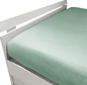 Lenzuolo Inferiore In Raso Di Cotone Precious Sateen 175X205+30 Mirabello Brera Tinta Unita Acqua Caleffi