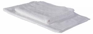 Asciugamano Con Ospite In Acrilico Dralon Burano 40X60+60X100 Carrara Moderno Bianco Caleffi