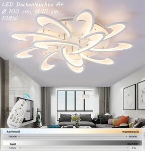 Lampada da soffitto a LED 2127-12 con telecomando, con possibilità di regolare il colore e l'intensità della luce