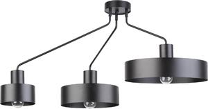 Moderna lampada da soffitto a sbalzo nera tripla Jumbo 3xE27 15W Sigma Lighting