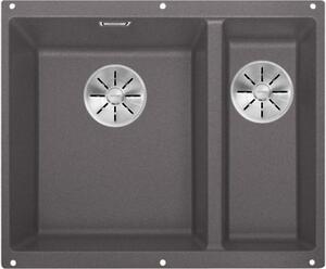 Blanco SUBLINE 340/160-U lavello 555 x 460 mm rock grey 523549 1 lavello Senza scolapiatti Con vasca per avanzi Vasca sinistra