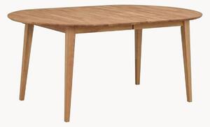 Tavolo da pranzo ovale allungabile in legno di quercia Filippa