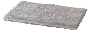 Telo Bagno In Acrilico Dralon Overlogo 95X150 Trussardi Moderno Grigio Caleffi