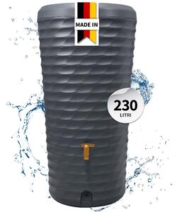 4rain JOLIE 2in1 serbatoio per pioggia 230 litri grigio grafite incl. ciotola per piante