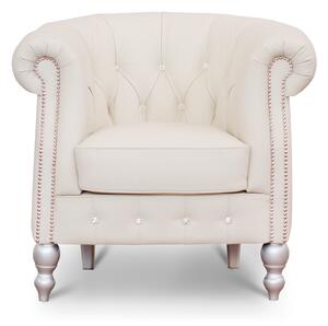 Poltrona Chesterina Pelle Primo Fiore Premium - Design Iconico