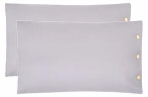Coppia Federe In Percalle Percolours 50x80 Bellora Continuat. Tinta Unita Nuvola Caleffi