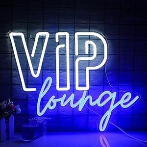 Insegna Al Neon VIP LOUNGE - Luci Rosa, Bianco E Giallo Per Locali, Pub E Home Bar - 3
