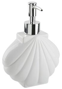 Set di 3 Accessori Bagno in Ceramica bianca dispenser sapone porta sapone portaspazzolini Beliani
