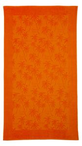 Telo Mare In Acrilico Dralon Diani-beach 95X180 Carrara Moderno Orange Caleffi