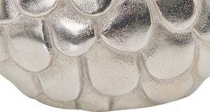 Vaso per fiori in alluminio argento decorativo in metallo rotondo vaso da tavolo decorazione per la casa design moderno Beliani