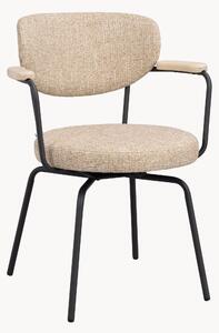 Set di 2 sedie da pranzo girevoli imbottite Merrick